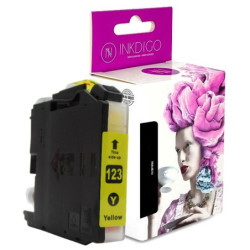 Tusz INKDIGO do BROTHER LC123 XL Yellow - 1