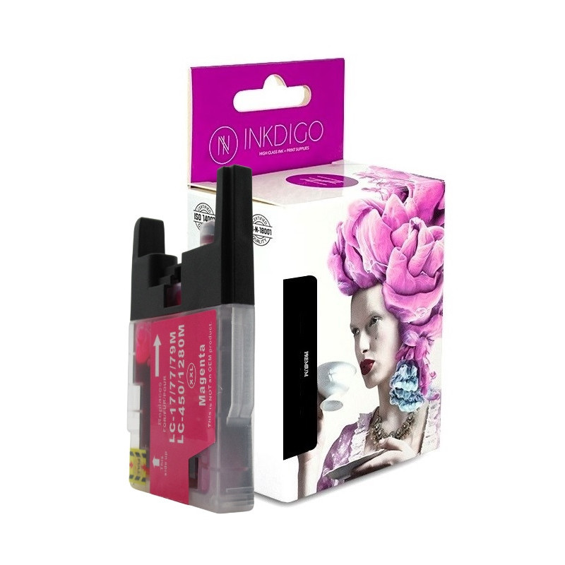 Tusz INKDIGO do BROTHER LC1240XL Magenta - 1