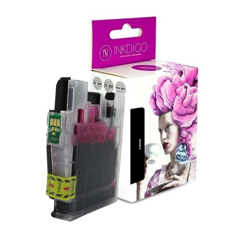 Tusz INKDIGO do BROTHER LC225 XL Magenta - 1