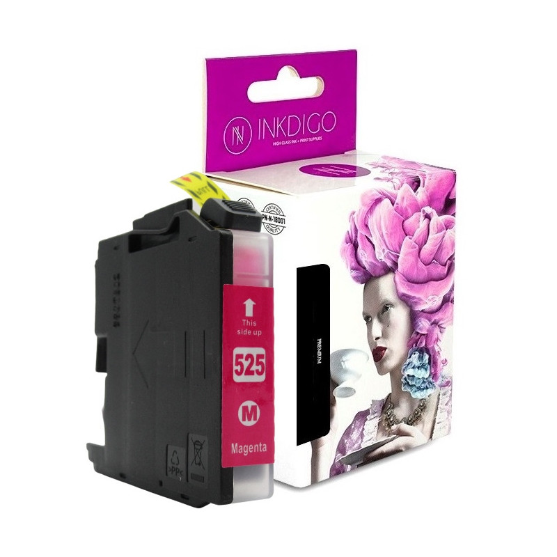 Tusz INKDIGO do BROTHER LC525 XL Magenta - 1