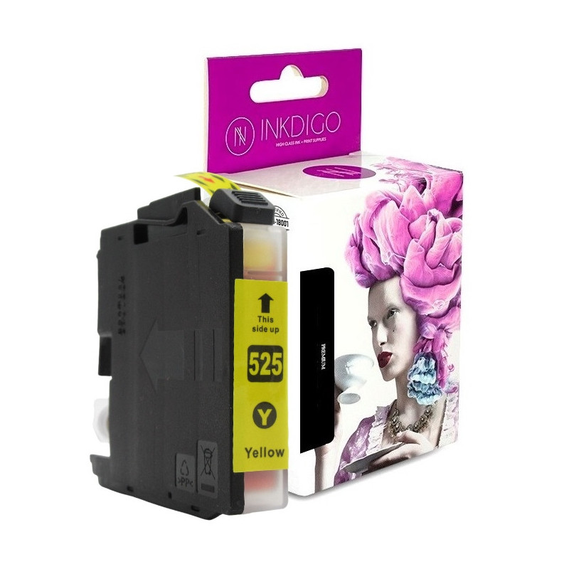Tusz INKDIGO do BROTHER LC525 XL Yellow - 1
