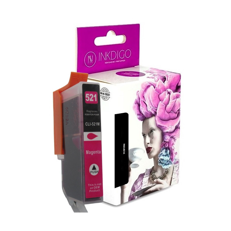 Tusz INKDIGO do CANON CLI 521 Magenta - 1