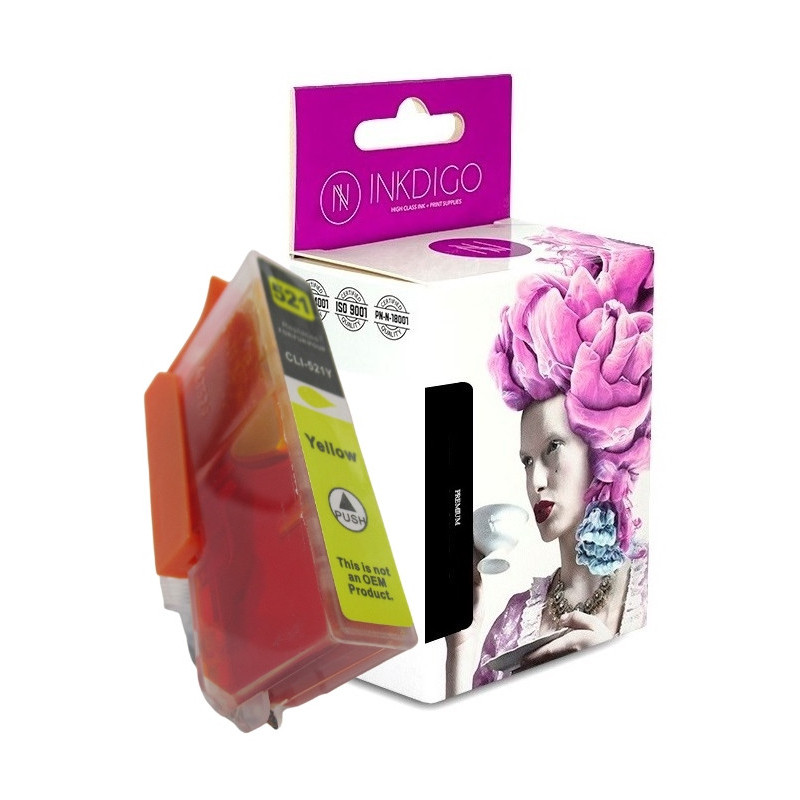 Tusz INKDIGO do CANON CLI 521 Yellow - 1