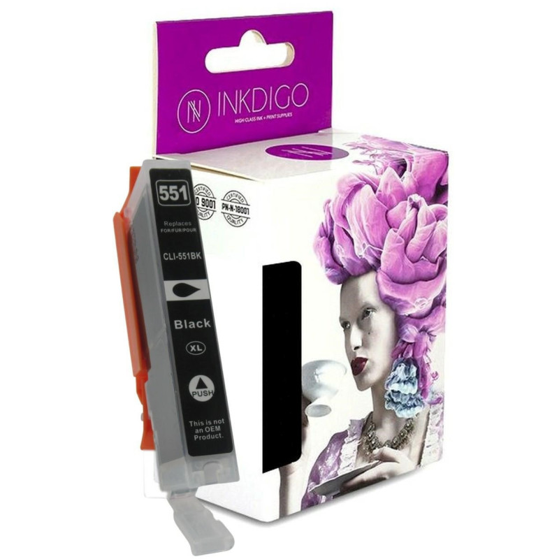 Tusz INKDIGO do CANON CLI 551 XL Black - 1