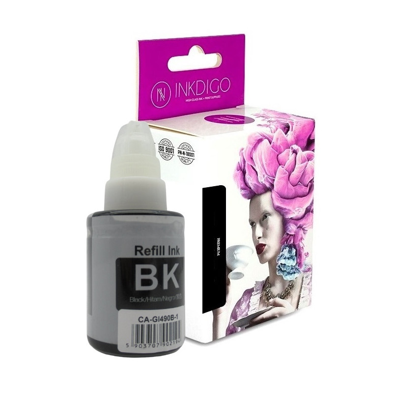 Tusz INKDIGO do CANON GI 490 Black - 1