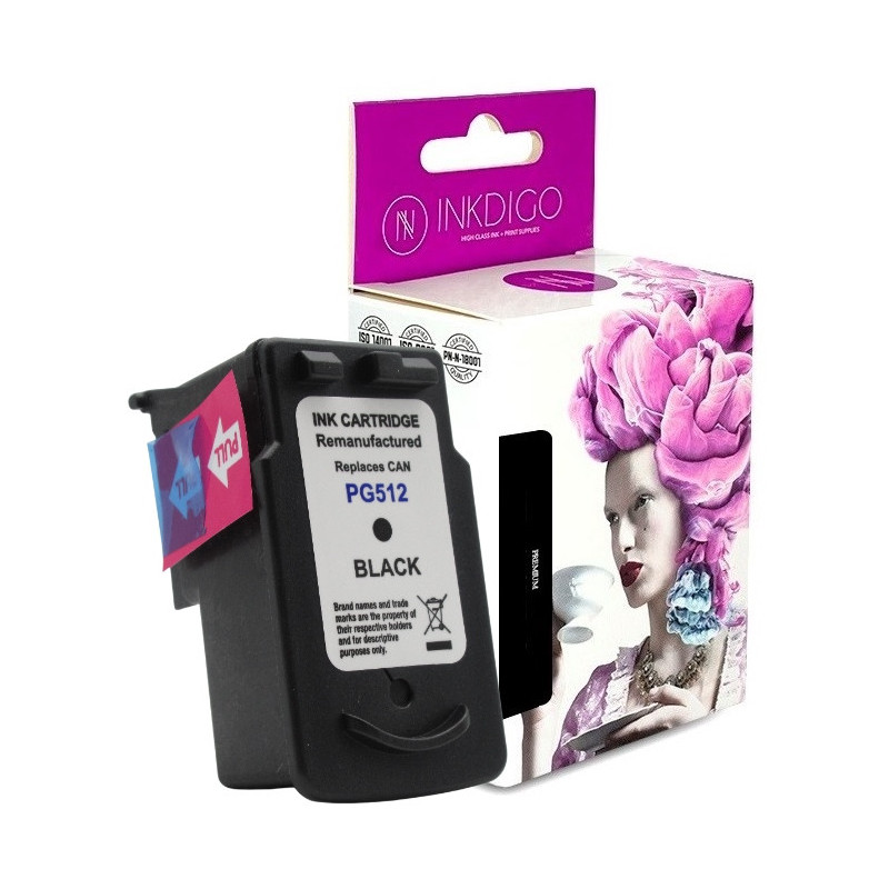 Tusz INKDIGO do CANON PG 512 Black - 1