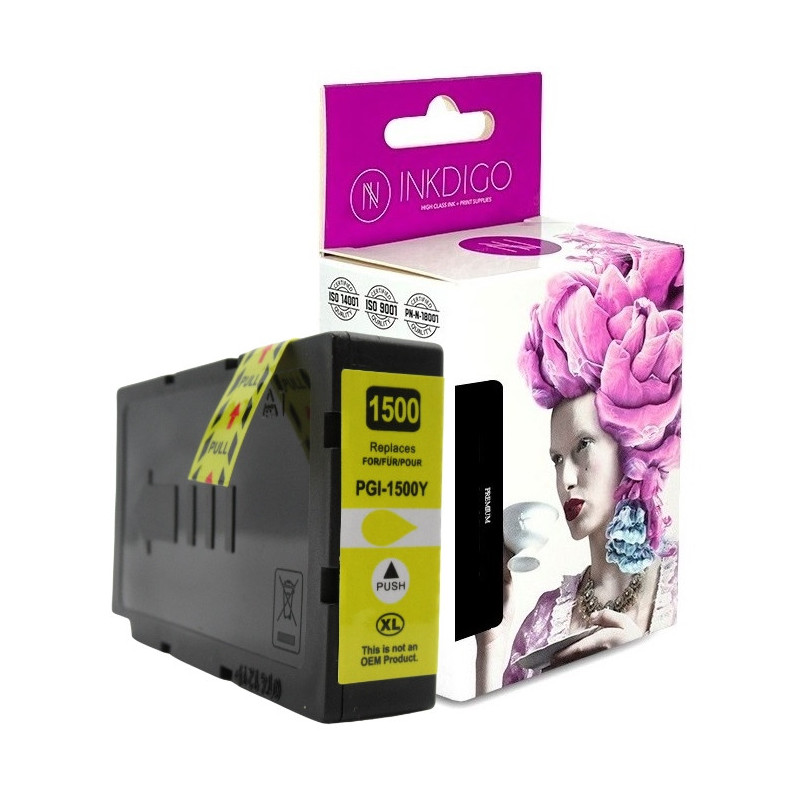 Tusz INKDIGO do CANON PGI 1500 XL Yellow - 1
