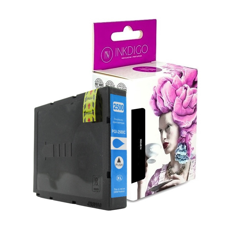 Tusz INKDIGO do CANON PGI 2500 XL Cyan - 1