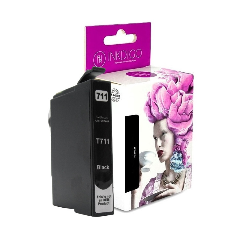 Tusz INKDIGO do EPSON T0711 Black - 1