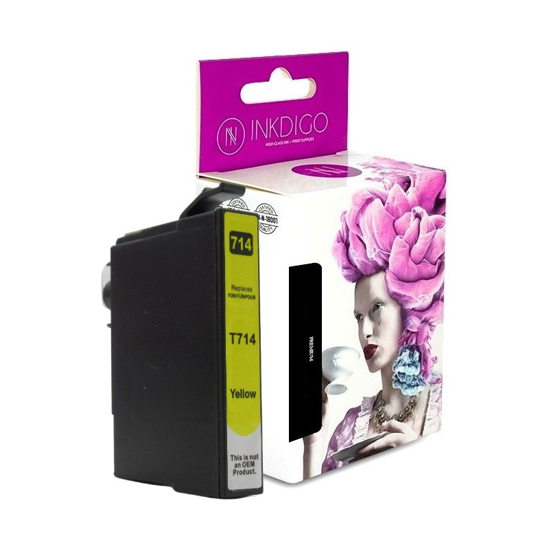 Tusz INKDIGO do EPSON T0714 Yellow - 1