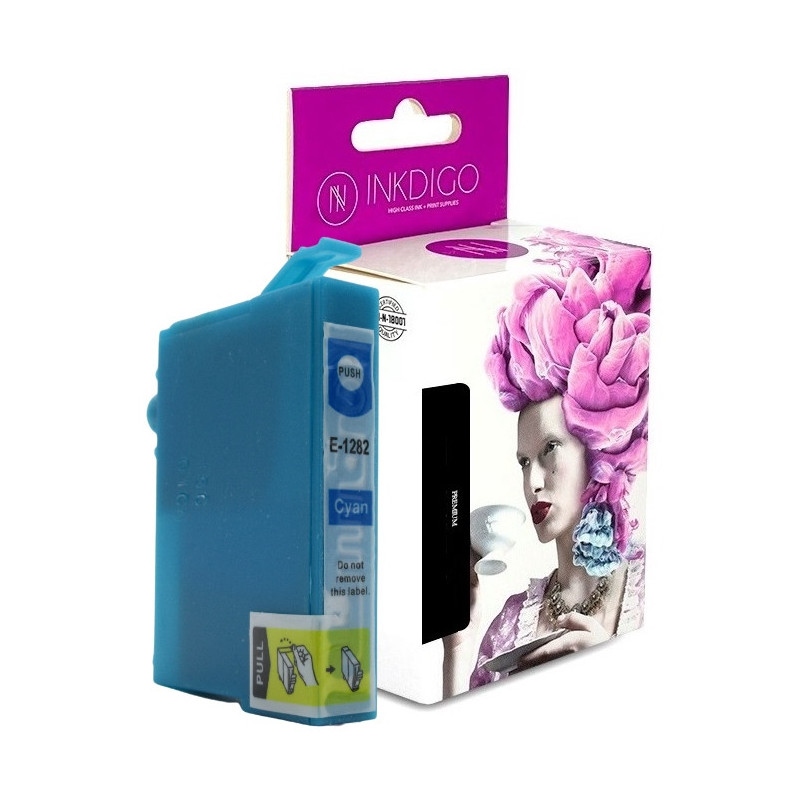 Tusz INKDIGO do EPSON T1282 Cyan - 1