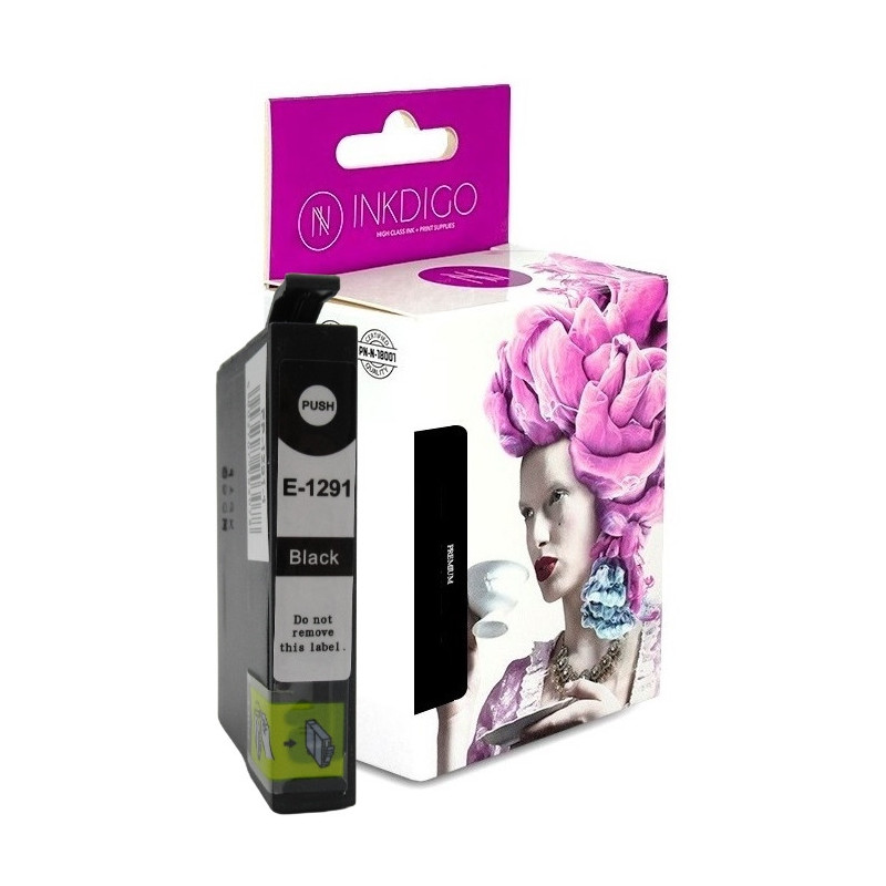 Tusz INKDIGO do EPSON T1291 Black - 1