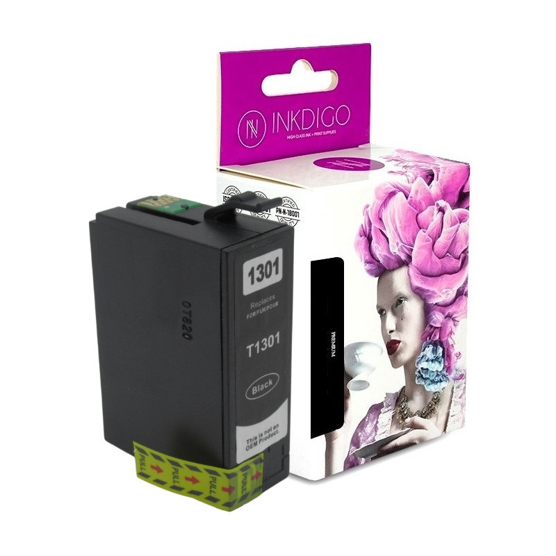 Tusz INKDIGO do EPSON T1301 Black - 1