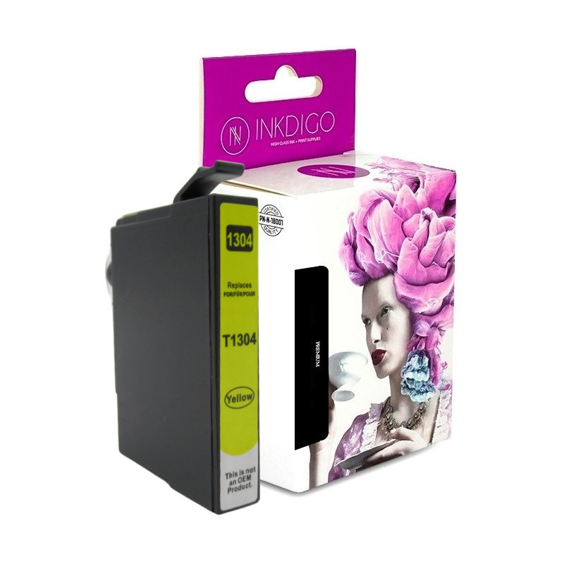 Tusz INKDIGO do EPSON T1304 Yellow - 1