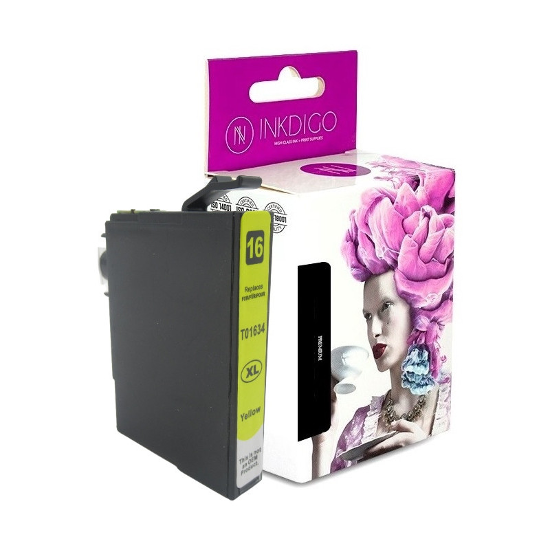 Tusz INKDIGO do EPSON T1634 XL Yellow - 1