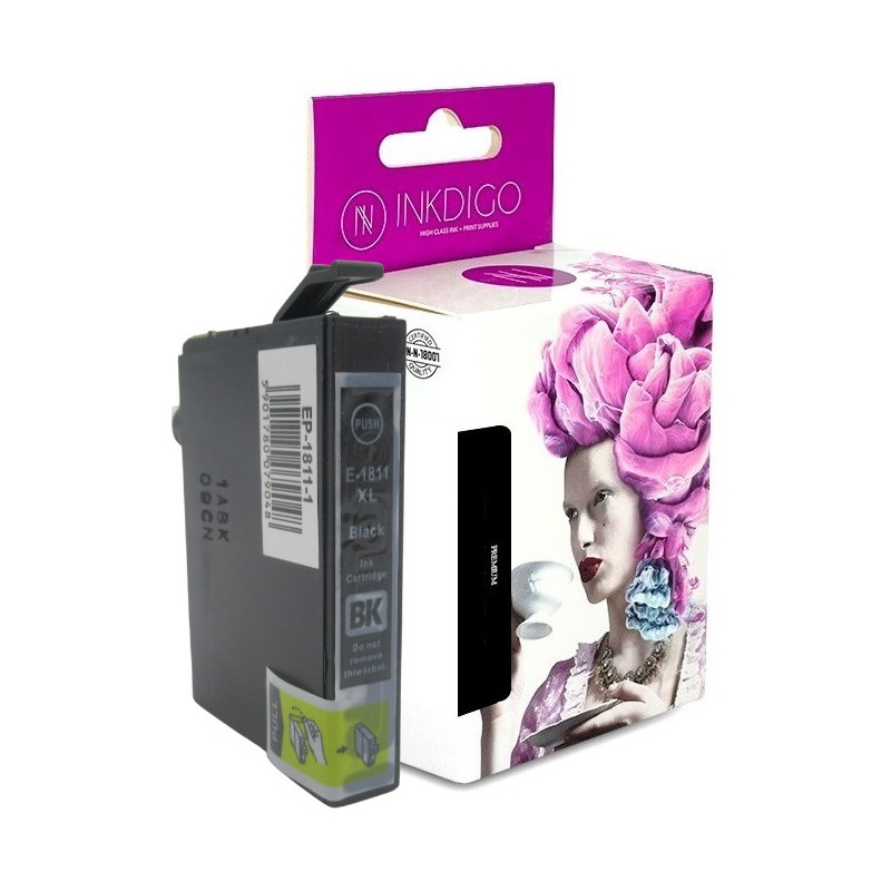 Tusz INKDIGO do EPSON T1811 Black - 1