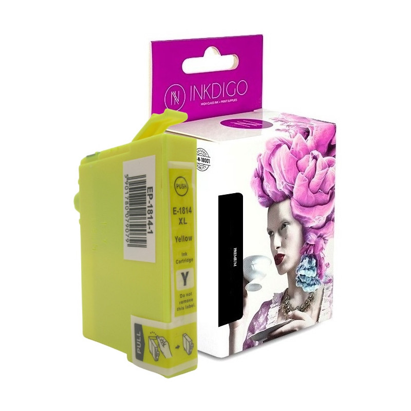 Tusz INKDIGO do EPSON T1814 Yellow - 1