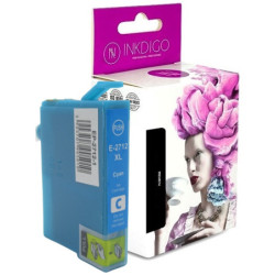 Tusz INKDIGO do EPSON T2712 Cyan - 1