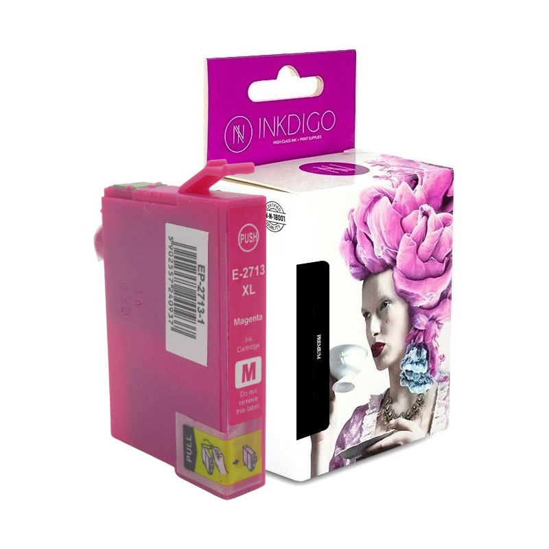 Tusz INKDIGO do EPSON T2713 Magenta - 1
