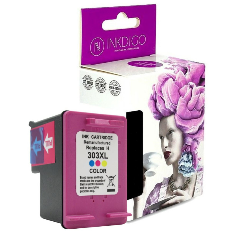 Tusz INKDIGO do HP 303 XL(T6N03AE) Color - 1