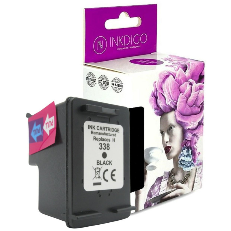 Tusz INKDIGO do HP 338 Black - 1