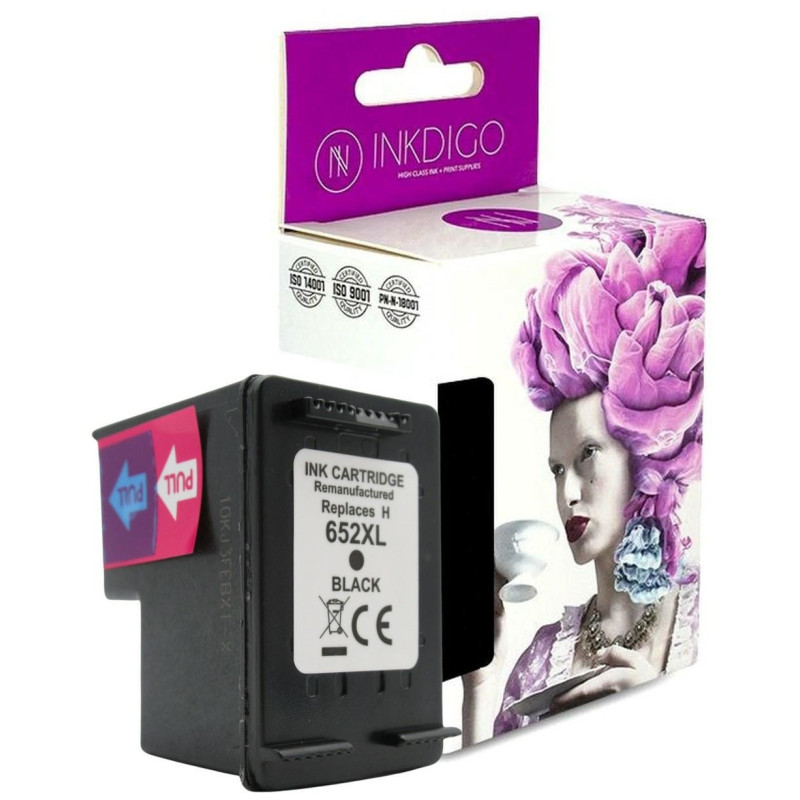 Tusz INKDIGO do HP 652 XL Black - 1