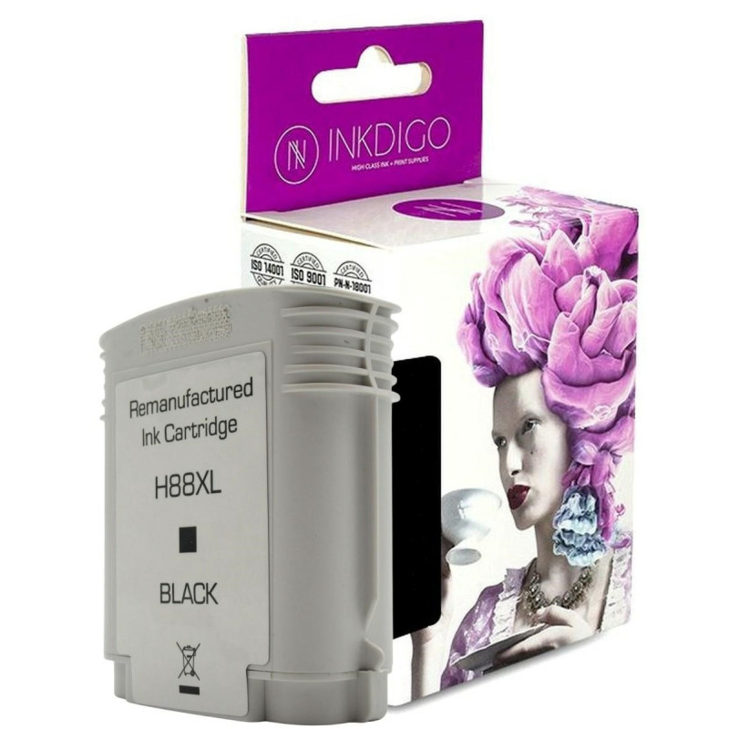 Tusz INKDIGO do HP 88 XL Black - 1