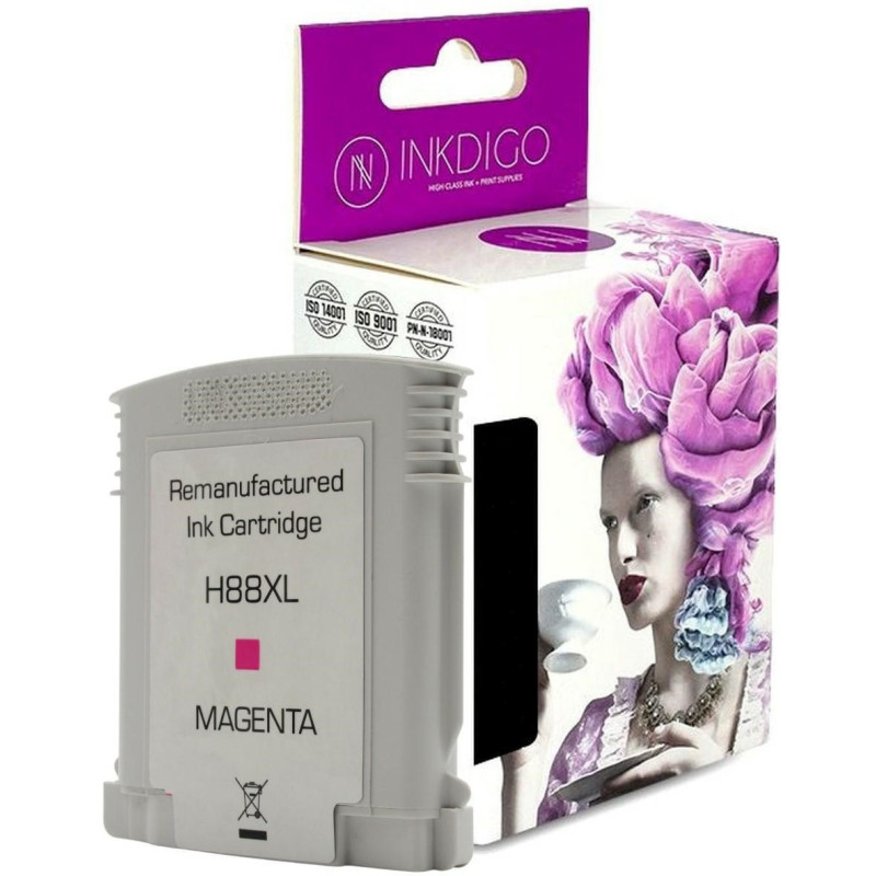 Tusz INKDIGO do HP 88 XL Magenta - 1