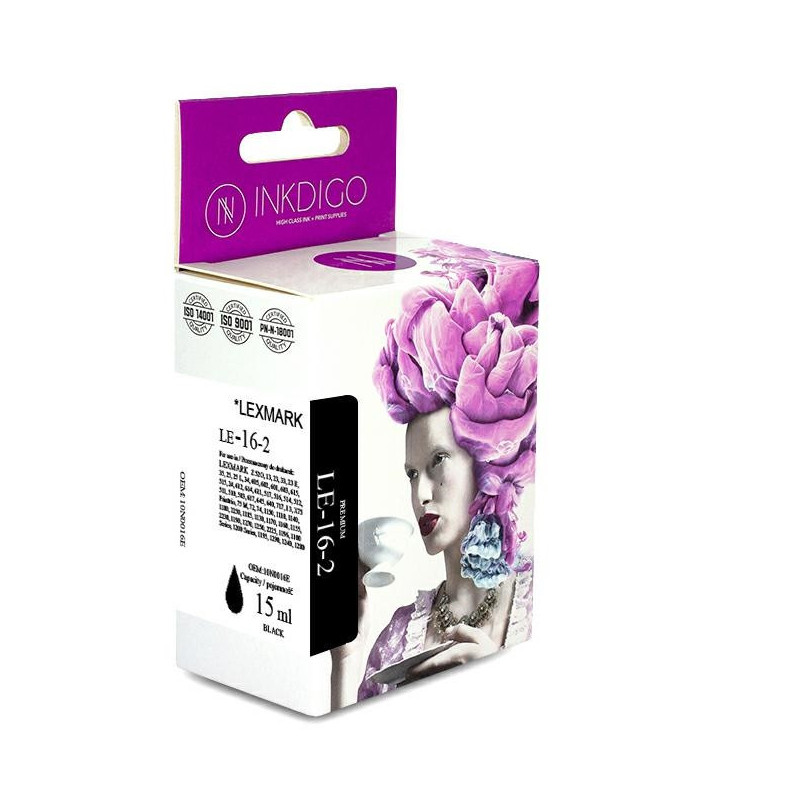 Tusz INKDIGO do LEXMARK No 16 Black - 1