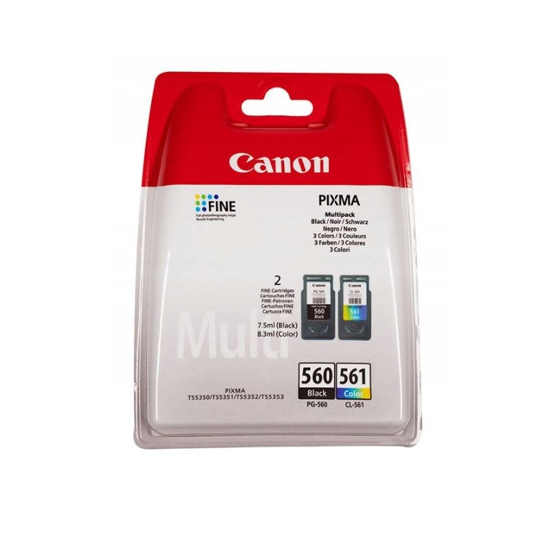 Canon oryginalny ink / tusz PG-560/CL-561 photo cube value pack, 3713C007, Canon Pixma TS5300, TS7450, TS5350, TS5400