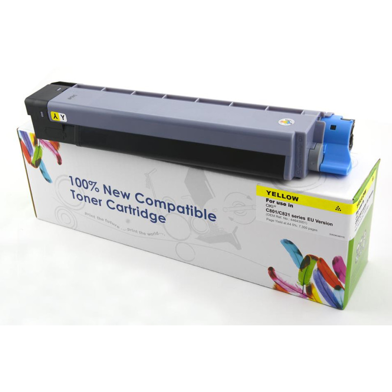 Toner Cartridge Web Yellow OKI C8600/C8800 zamiennik 43487709