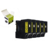 Taśma JetWorld Zamiennik Dymo D1 Czarny na Żółtym 9mm x 7m (5szt.) LM100 , LM120, LM150, LM160, LM200, LM210, LM210D, LM220, LM2