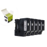 Taśma JetWorld Zamiennik Dymo D1 Czarny na Białym 6mm x 7m (5szt.) LM100, LM100+, LM200, LM300, LM400, LM420P, LM350, LM350D, LM