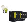 Taśma JetWorld Zamiennik Dymo D1 Czarny na Żółtym 12mm x 7m (5szt.) LM100, LM100+, LM200, LM300, LM400, LM420P, LM350, LM350D, L