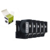 Taśma JetWorld Zamiennik Dymo D1 Czarny na Białym 12mm x 7m (5szt.) LM100, LM100+, LM200, LM300, LM400, LM420P, LM350, LM350D, L
