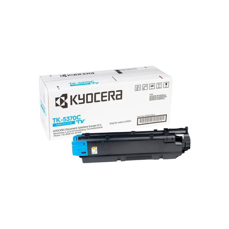 Kyocera oryginalny toner 1T02YJCNL0, TK-5370C, cyan, 5000s, Kyocera PA3500cx, MA3500cix/cifx, O