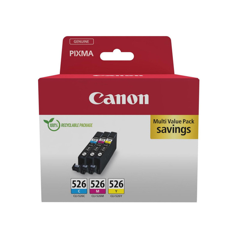 Canon oryginalny ink / tusz CLI-526 CMY, 4541B018, CMY, multipack