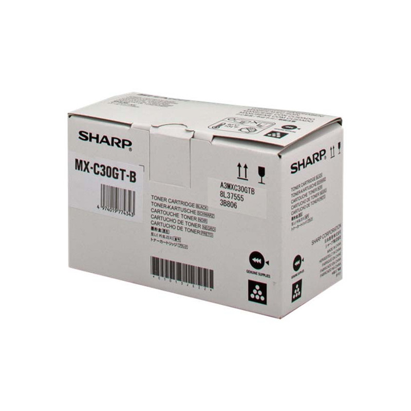 Sharp oryginalny toner MX-C30GTB, black, 6000s