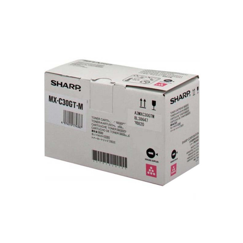Sharp oryginalny toner MX-C30GTM, magenta, 6000s