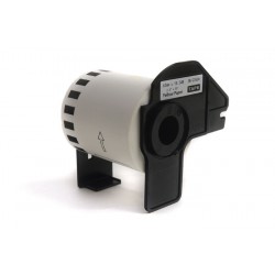 Etykiety JetWorld Zamiennik Brother DK Czarny na Żółtym 62mm*15.24m DK22606, DK-22606, DK22.206