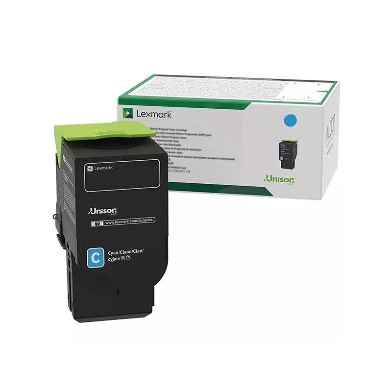 Lexmark oryginalny toner 75M20C0, cyan, 2000s, return