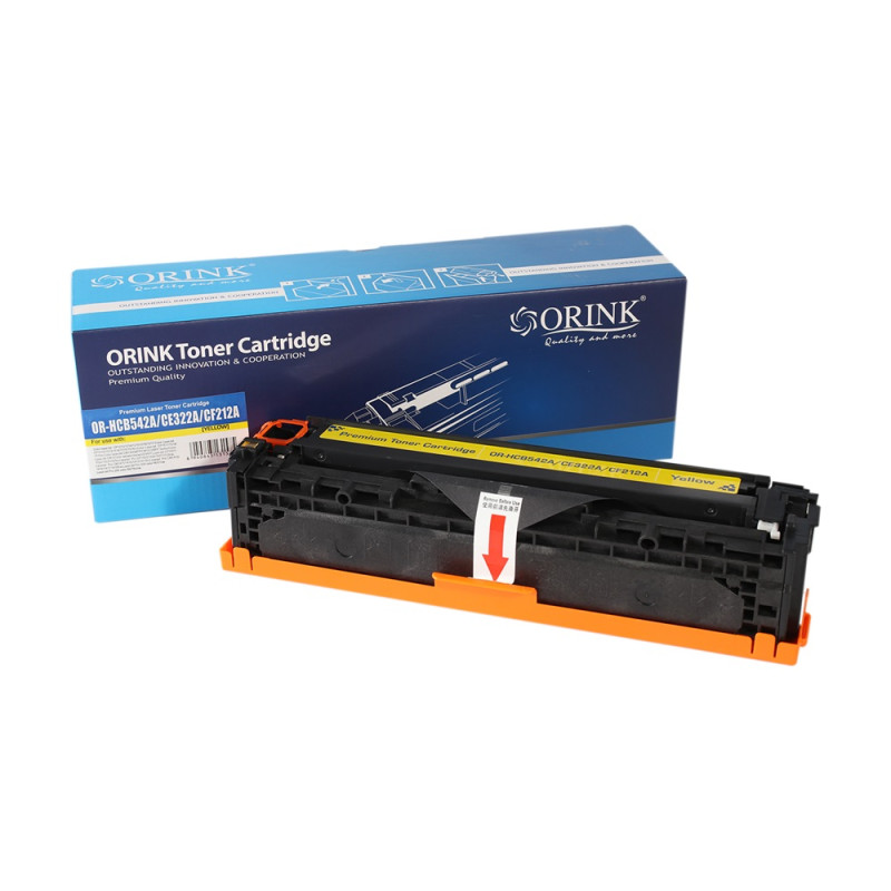 ORINK Toner CB542A do drukarek HP Color LaserJet CM1312 / CP1215 / CP1515 | Yellow | 1400str.