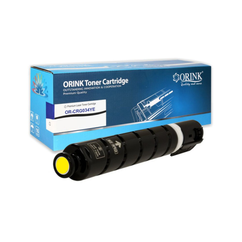 ORINK Toner CRG034BK do drukarek Canon MF-810CDN / MF820CDN / IR C1225 | Yellow | 7300str.