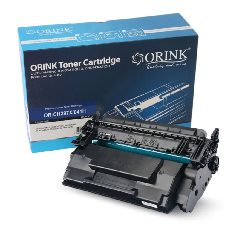 ORINK Toner CF287X do drukarek  HP LaserJet Enterprise Flow MFP M527c / 527z /  M506n / 527f |Black| 18000str.