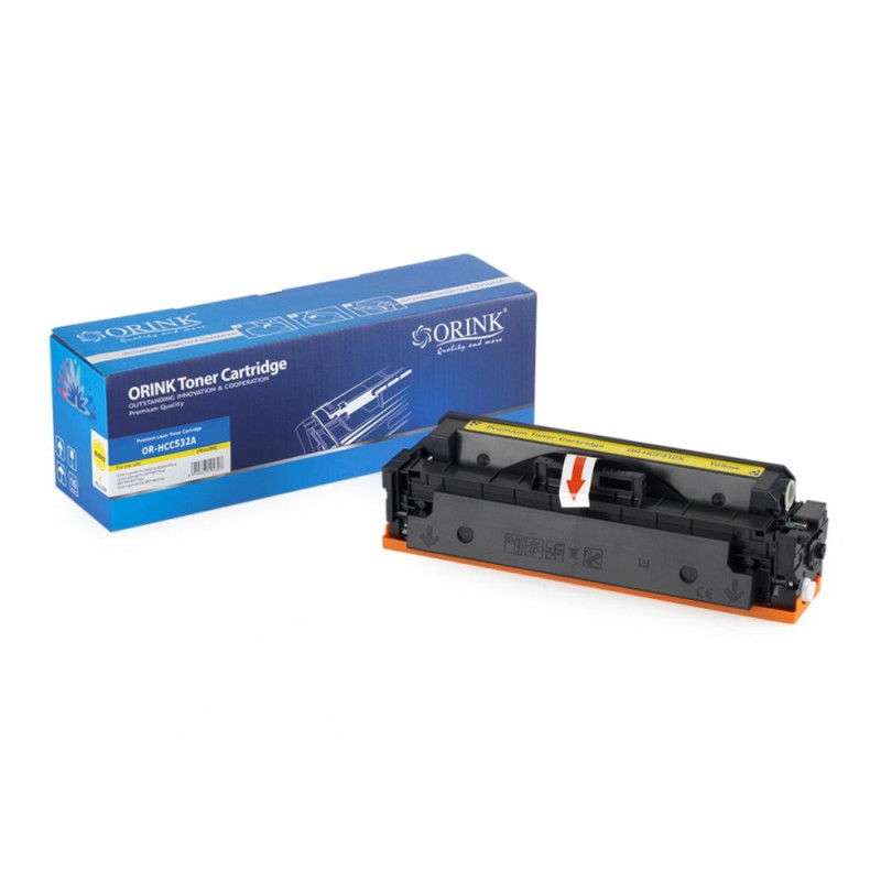ORINK Toner CC532A do drukarek HP Color LaserJet CP2025 / CP2015 / CM2320 | Yellow | 2800str.