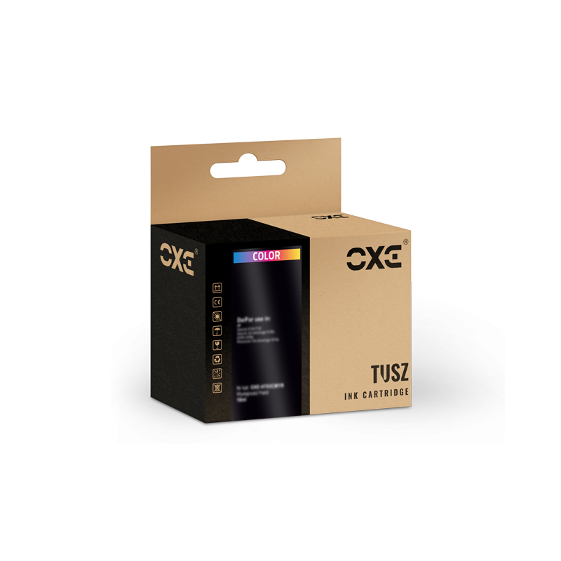 Tusz OXE CMY HP 305XL zamiennik refabrykowany 3YM63AE (wskazuje poziom tuszu) (produkt działa z urządzeniami HP+ wersją "e") (an