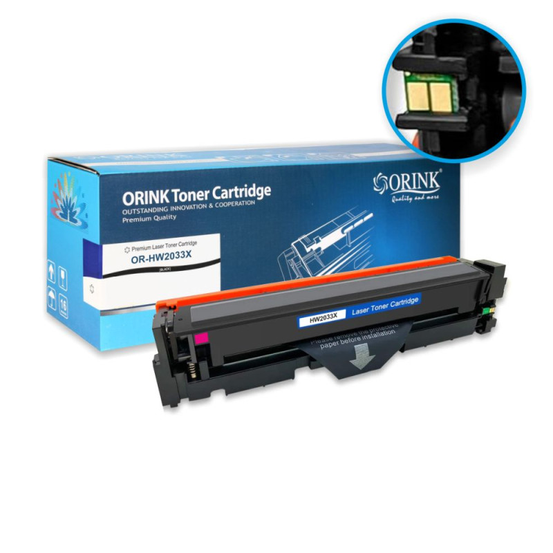 ORINK Toner 415X z chipem do drukarek HP Color LaserJet Pro M454 / M479 | Magenta | 6000str.