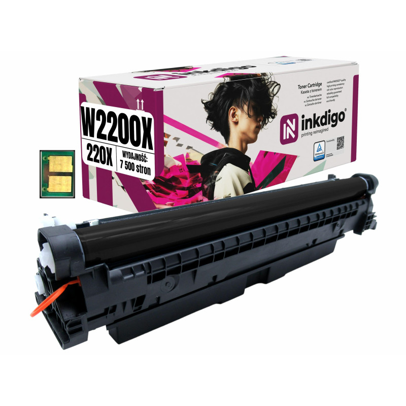 Toner INKDIGO do HP W2200X Black Chip 220X P