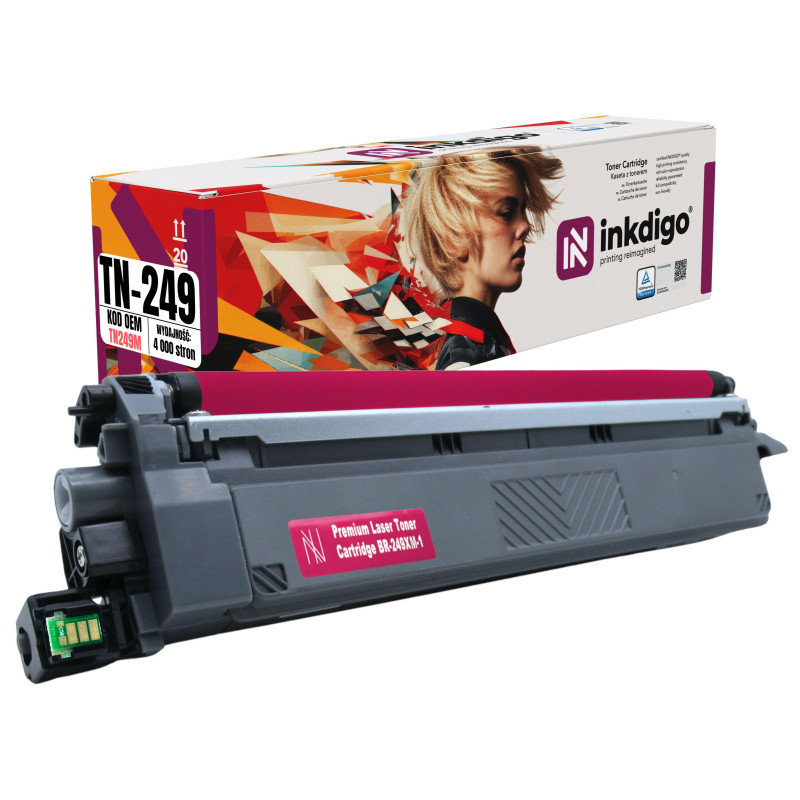Toner INKDIGO do BROTHER TN 249 4K Magenta P