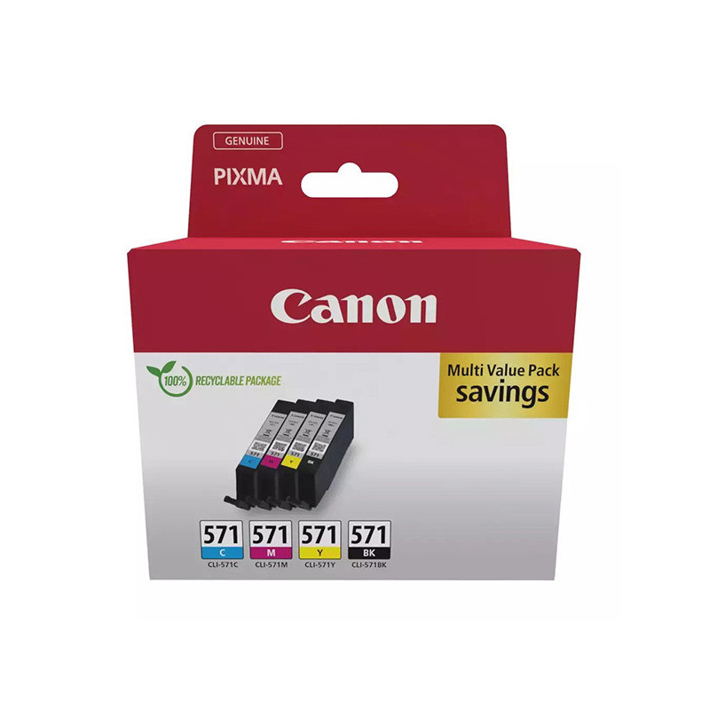 Canon oryginalny ink / tusz CLI-571 C/M/Y/BK MULTI, 0386C009, CMYK